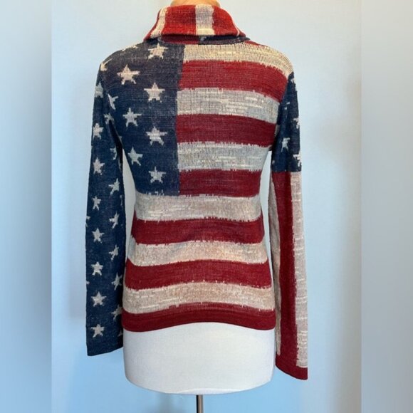 Ralph Lauren Denim & Supply American Flag Sweater Cardigan size Medium - Picture 8 of 16